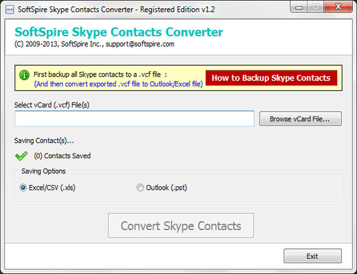 Take Free Trial for Probing Skype Contacts Converter