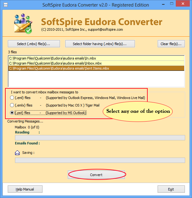 Convert Eudora to Outlook