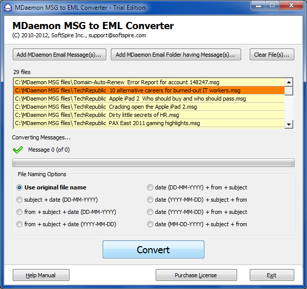 MDaemon MSG to EML Converter 2.0 full